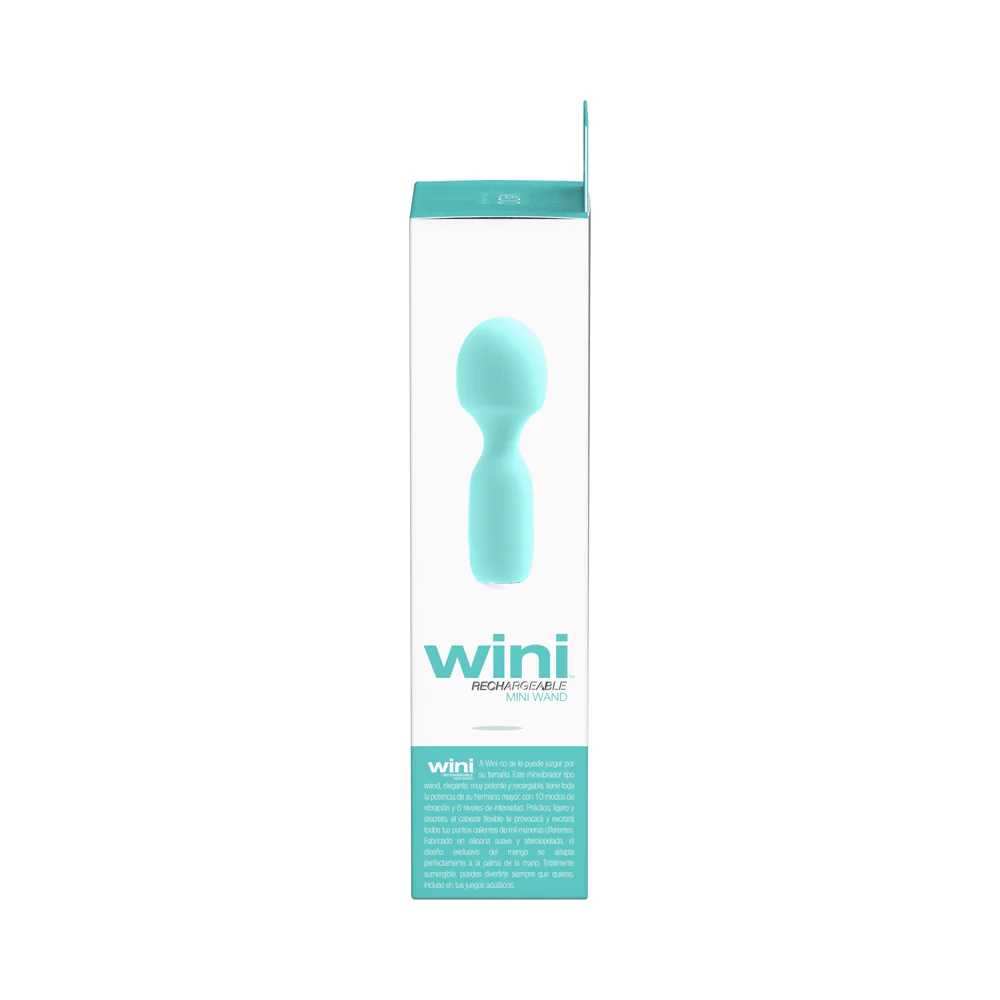 Vedo Wini Rechargeable Mini Wand Tease Me Turquoise - Image 7