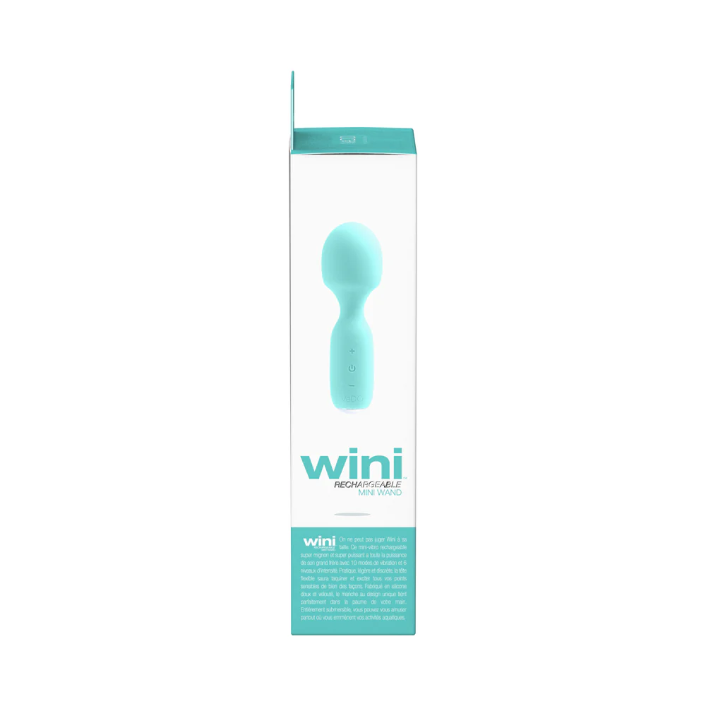 Vedo Wini Rechargeable Mini Wand Tease Me Turquoise - Image 8