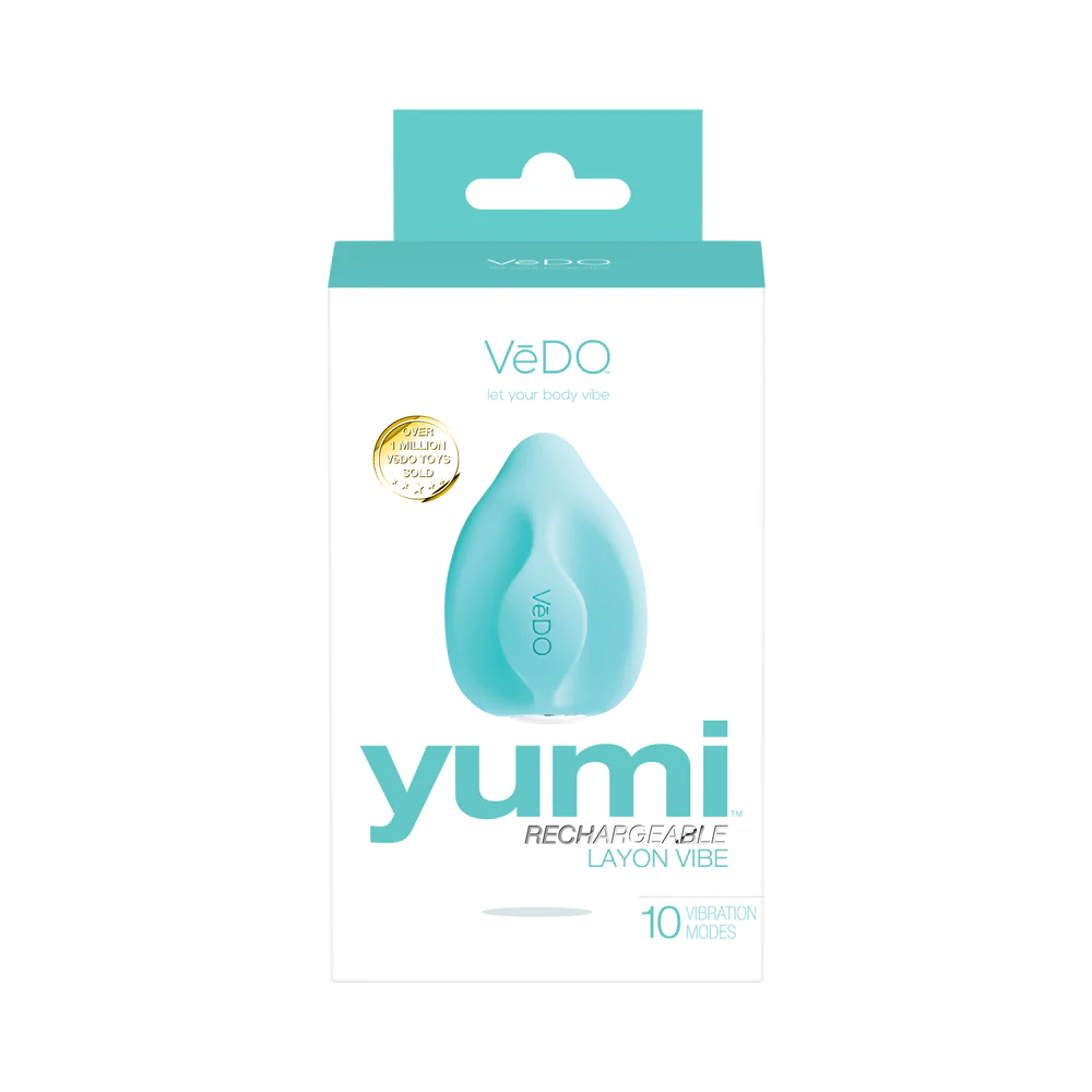 VeDO Yumi Rechargeable Finger Vibe - Tease Me Turquoise - Image 5