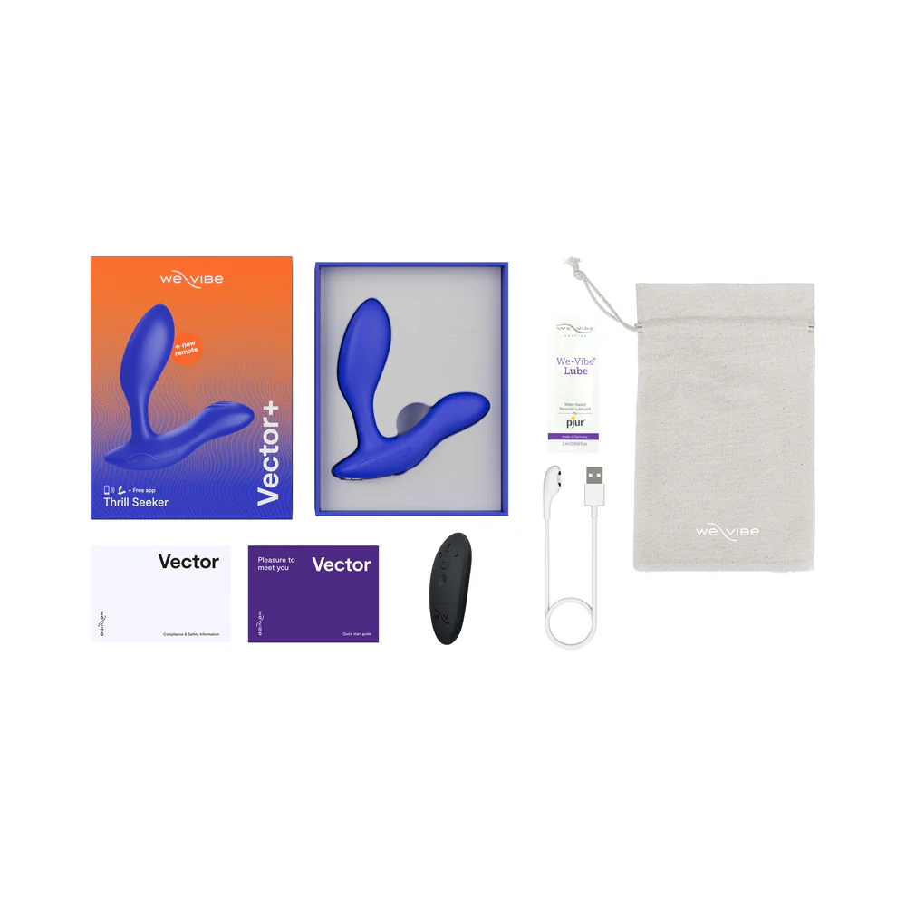 We-Vibe Vector+ Dual Stimulation Prostate Massager Royal Blue - Image 13