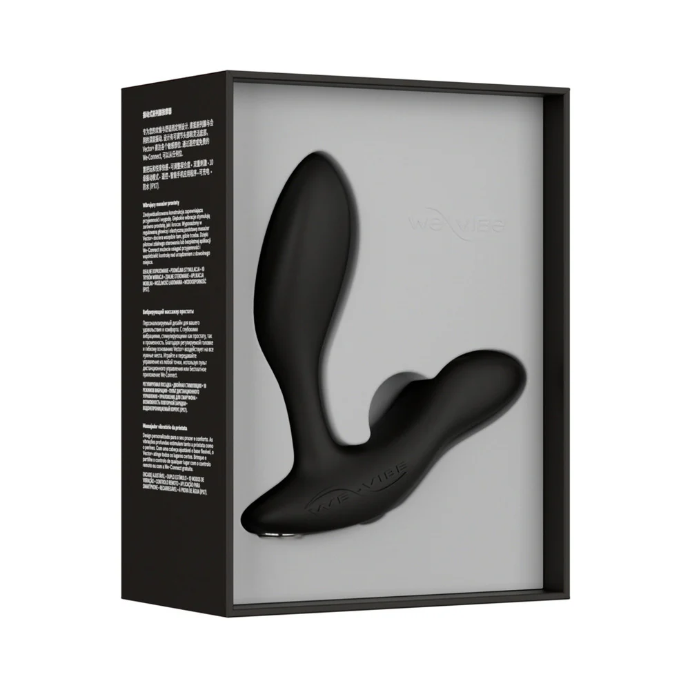 We-Vibe Vector+ Dual Stimulation Prostate Massager Charcoal Black - Image 14