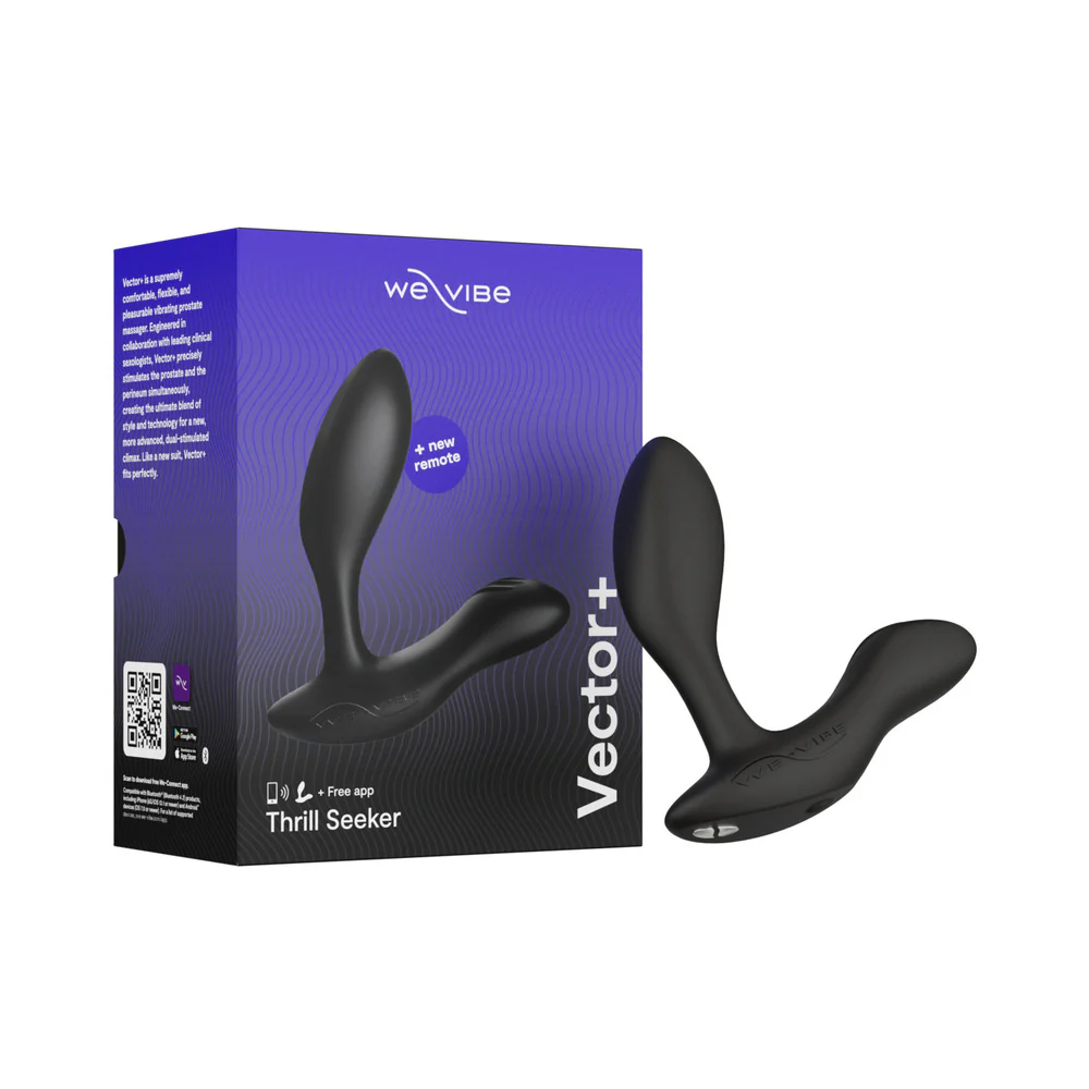 We-Vibe Vector+ Dual Stimulation Prostate Massager Charcoal Black - Image 3