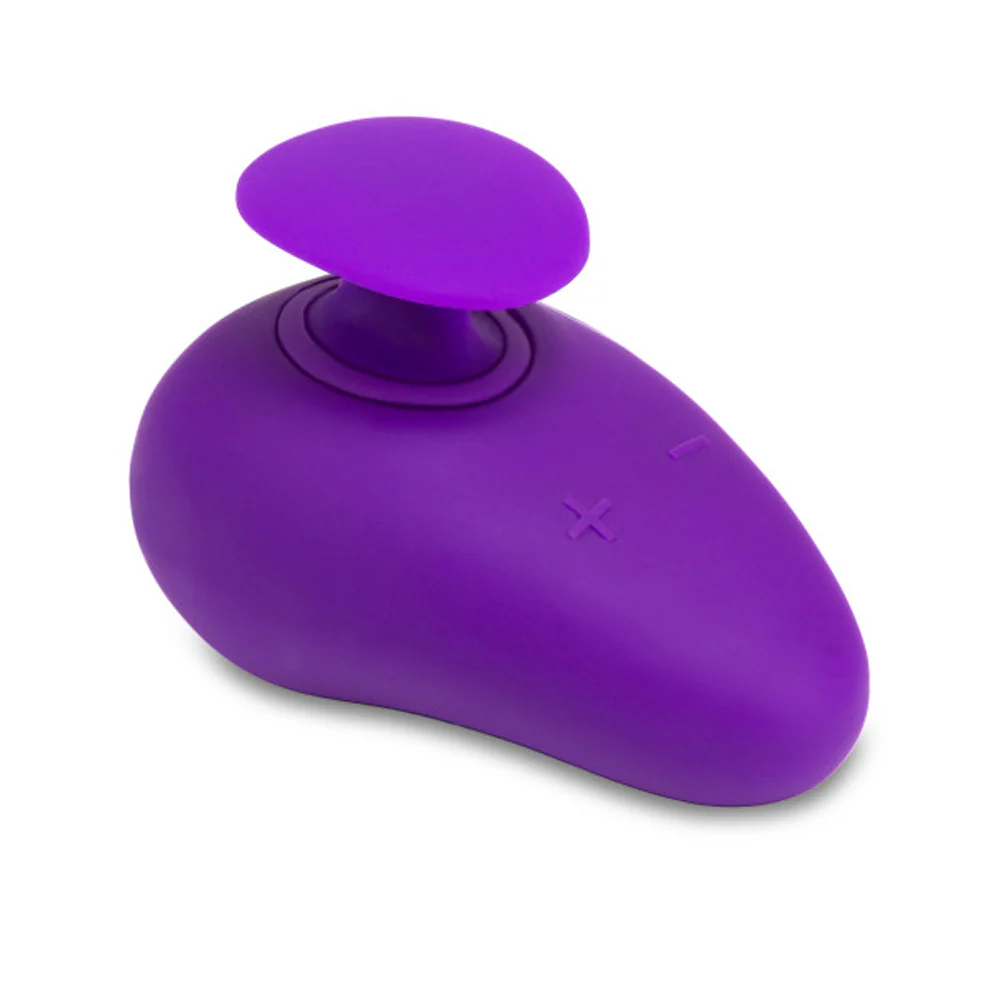 Wellness Palm Sense Rechargeable Silicone Vibrator Purple - Image 2