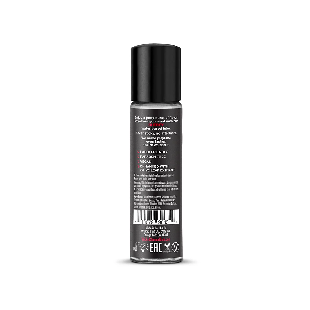 Wicked Aqua Cherry Water-Based Lubricant 1 oz. - Image 2