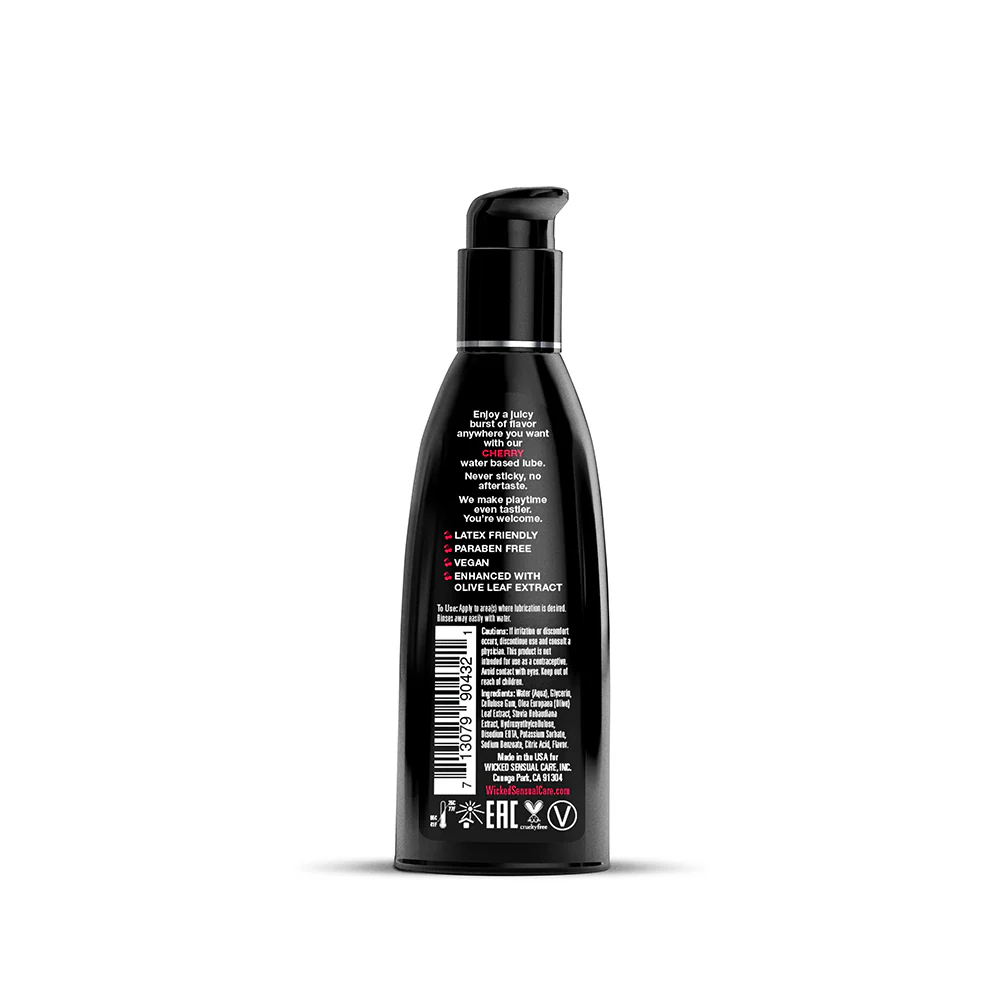 Wicked Aqua Cherry Water-Based Lubricant 2 oz. - Image 2