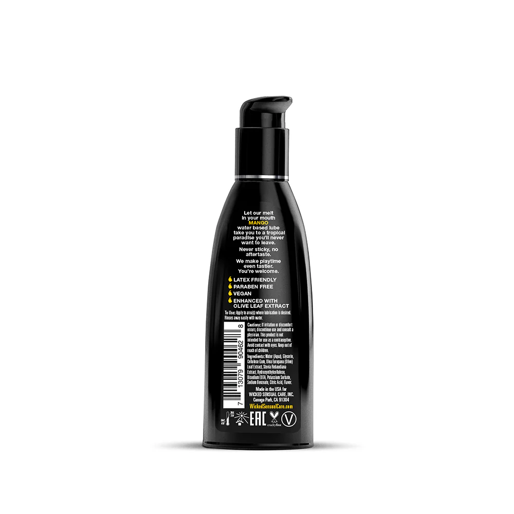 Wicked Aqua Mango Water-Based Lubricant 2 oz. - Image 2