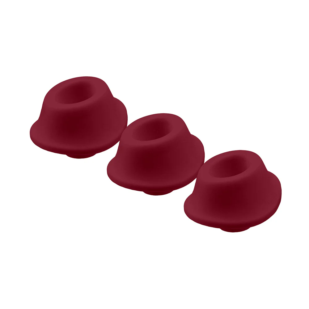 Womanizer 3-Pack Type A Replacement Stimulation Heads Bordeaux M - Image 3