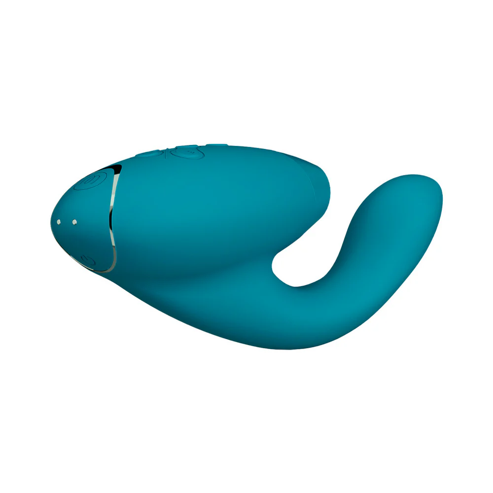 Womanizer Duo 2 Rechargeable Dual Stimulation Pleasure Air and G-Spot Vibrator Petrol - Image 5