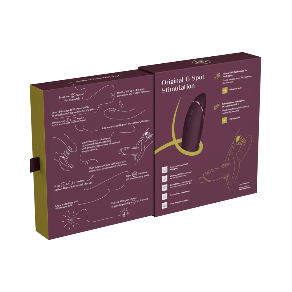 Womanizer OG Rechargeable G-Spot Pleasure Air Stimulator Aubergine - Image 11