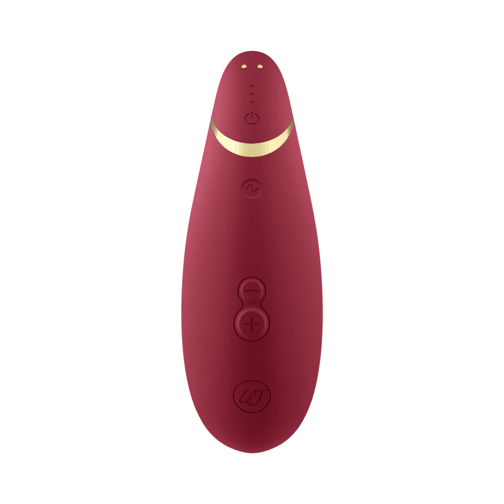 Womanizer Premium 2 Rechargeable Silicone Luxurious Pleasure Air Clitoral Stimulator Bordeaux - Image 2
