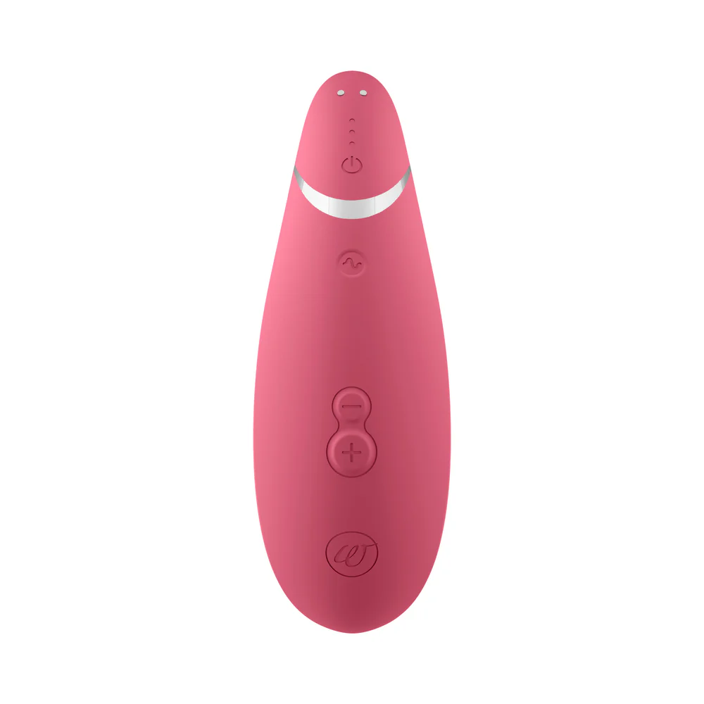 Womanizer Premium 2 Rechargeable Silicone Luxurious Pleasure Air Clitoral Stimulator Raspberry - Image 3