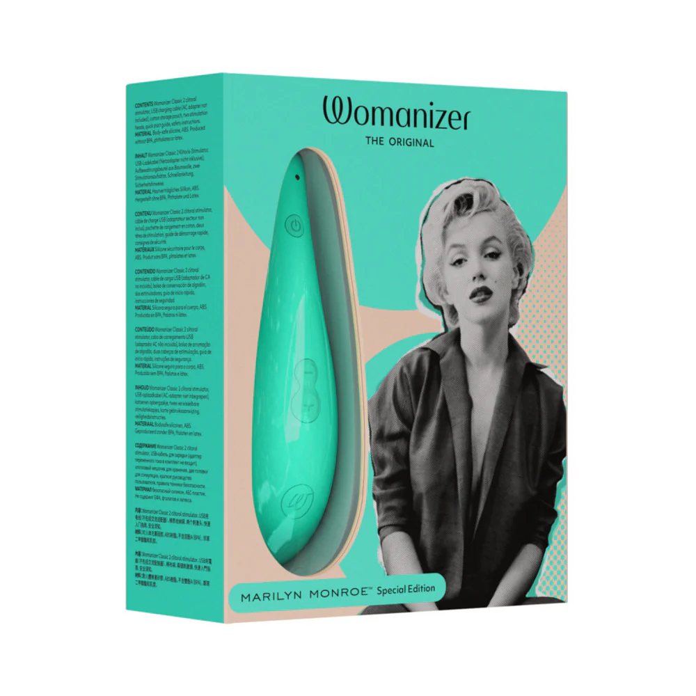 Womanizer x Marilyn Monroe Classic 2 Special Edition Pleasure Air Clitoral Stimulator Mint - Image 11