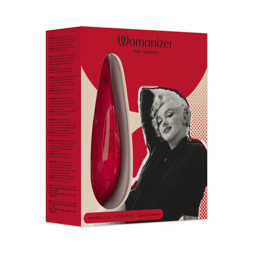 Womanizer x Marilyn Monroe Classic 2 Special Edition Pleasure Air Clitoral Stimulator Vivid Red - Image 11