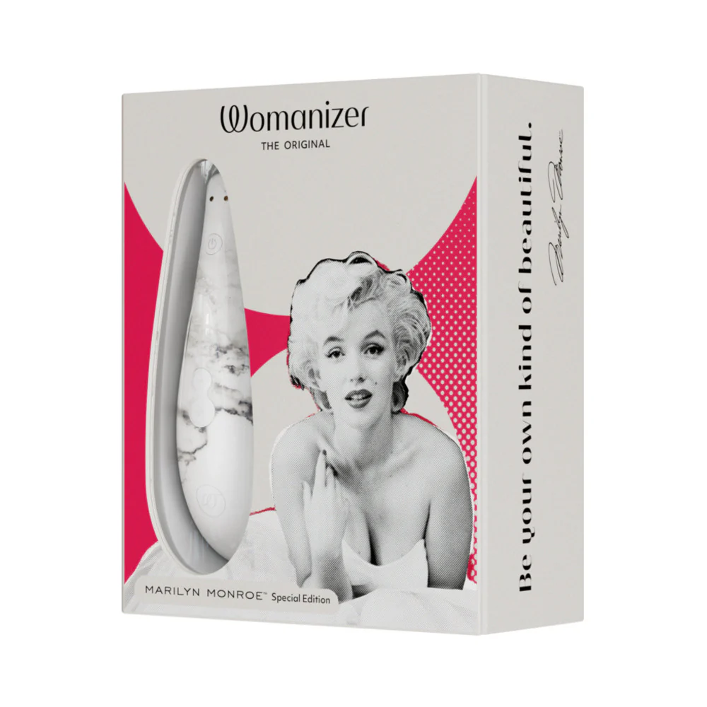 Womanizer x Marilyn Monroe Classic 2 Special Edition Pleasure Air Clitoral Stimulator White Marble - Image 12