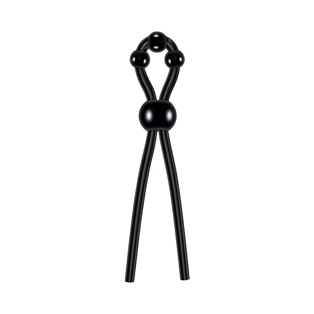 Zero Tolerance Ultimate Silicone Lasso Adjustable Cockring Black - Image 5