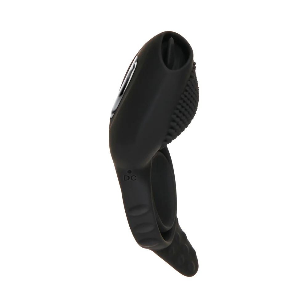 Zero Tolerance Mr. Flicker Remote-Controlled Flicking Tongue Vibrating Cockring Black - Image 3