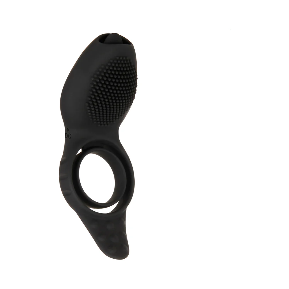 Zero Tolerance Mr. Flicker Remote-Controlled Flicking Tongue Vibrating Cockring Black - Image 5