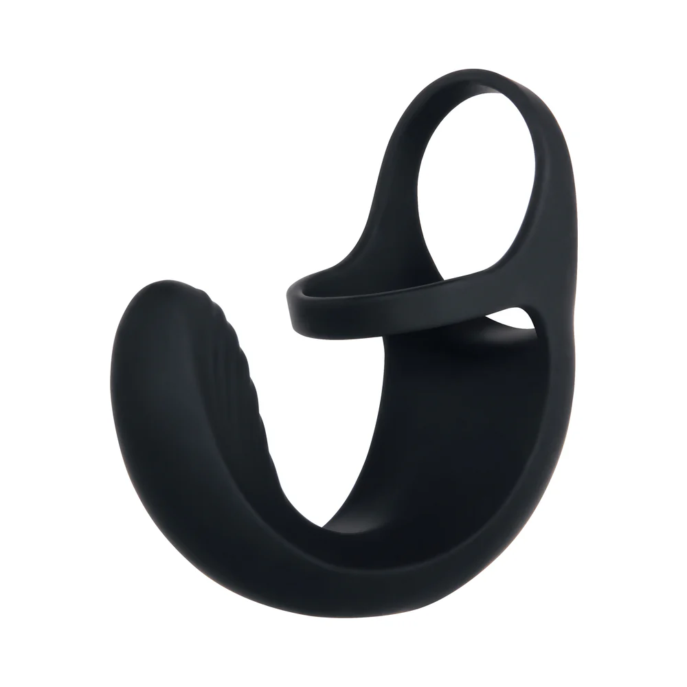 Zero Tolerance Vibrating Ball Cradle Rechargeable Remote-Controlled Silicone Cockring Black - Image 5