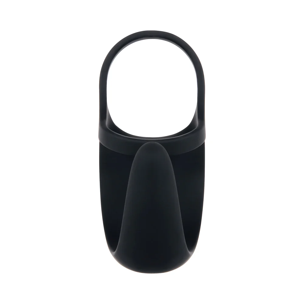 Zero Tolerance Vibrating Ball Cradle Rechargeable Remote-Controlled Silicone Cockring Black - Image 9